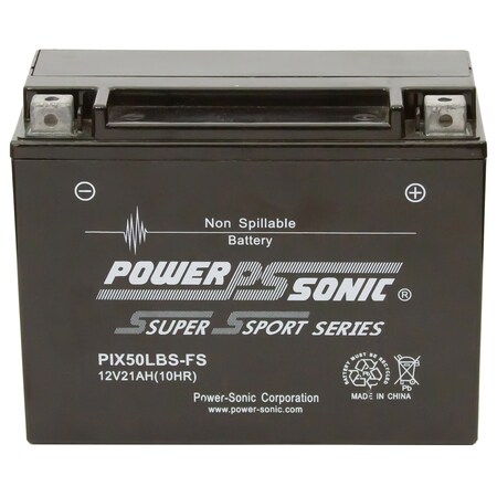 Power Sonic PIX50LBS-FS Factory Activated AGM PowerSport Battery PIX50LBS-FS